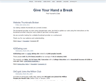 Tablet Screenshot of giveyourhandabreak.com